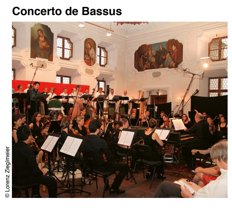 Concerto de Bassus (Instrumental Ensemble) - Short History